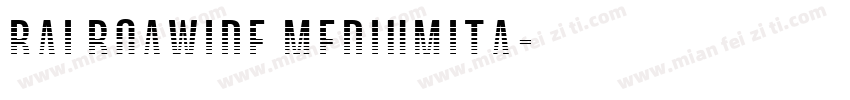 BalboaWide MediumIta字体转换